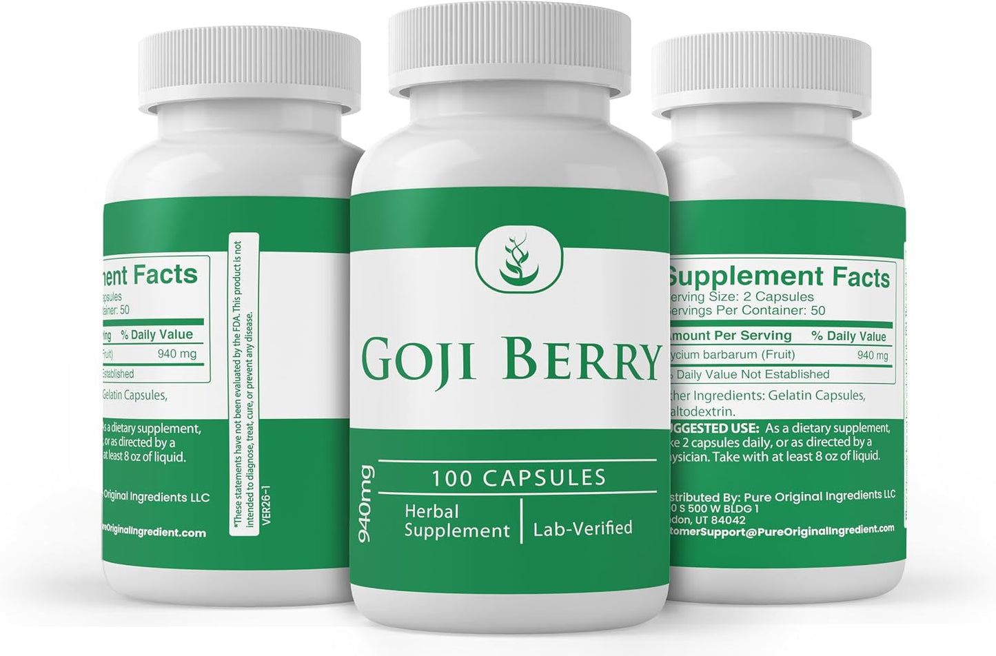 Pure Original Ingredients Goji Berry Capsules (100 Capsules) - görsel 4