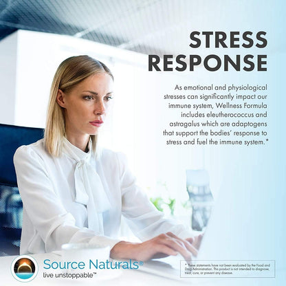 Source Naturals Wellness Formula – Bio-Aligned Immune Support – 180 Tablets