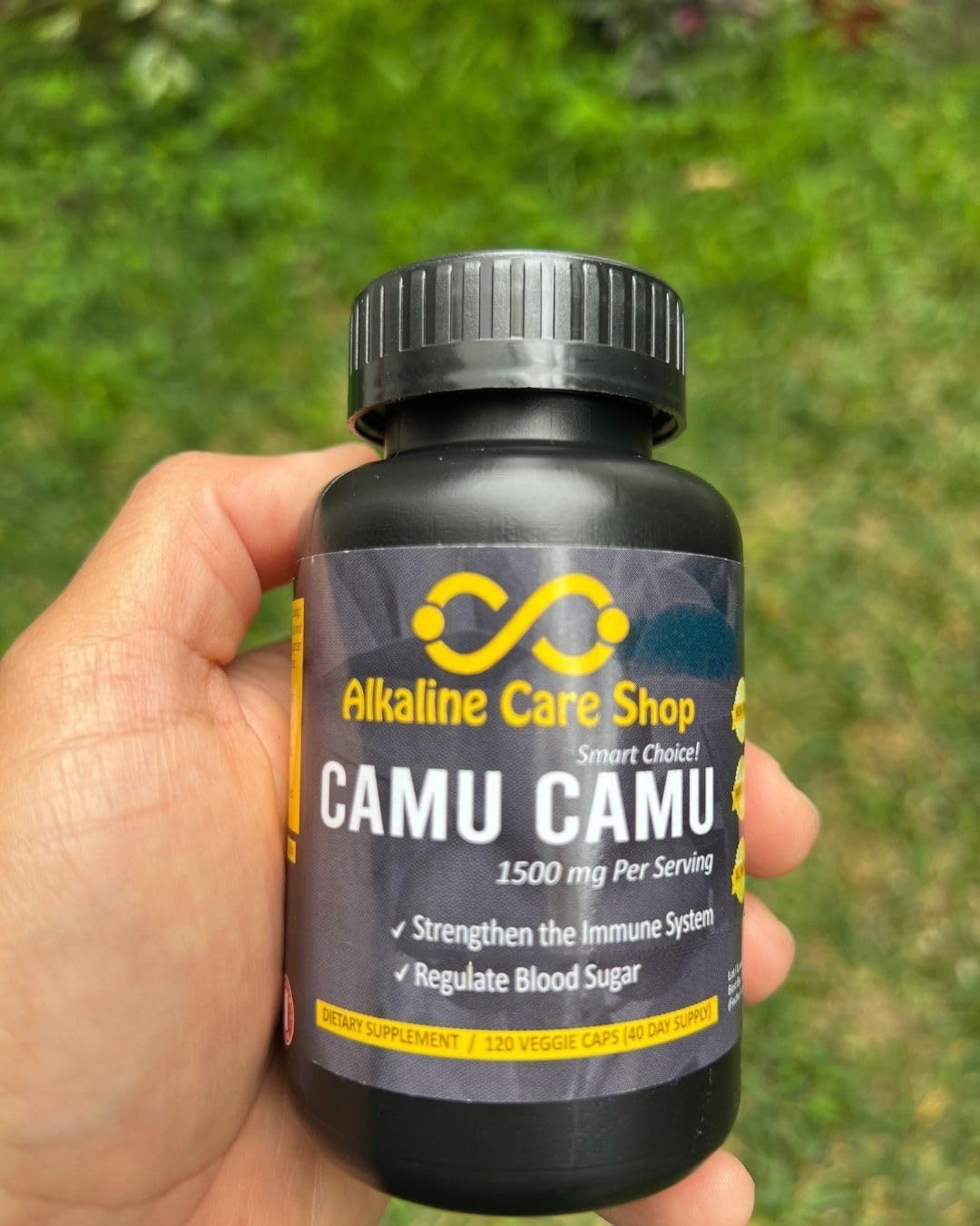 Alkaline Care | Vitamin C from Camu Camu Capsules, 1500mg | 100% Natural, Whole Food, Non-GM Supplement with Camu Camu Extract | for Immune and Collagen Support (120 Veggie Capsules) - görsel 3