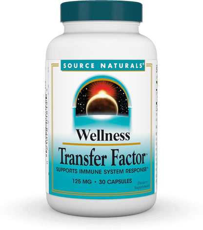 Source Naturals Wellness Transfer Factor - Immune Support Supplement, 125mg, 60 Capsules