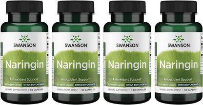 Swanson Naringin Citrus Bioflavonoid 500 mg, 60 Capsules