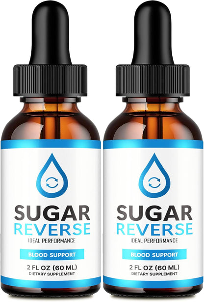 Sugar Reverse Drops – Advanced Formula Liquid Vitamin and Mineral Supplement (Pack of 2)