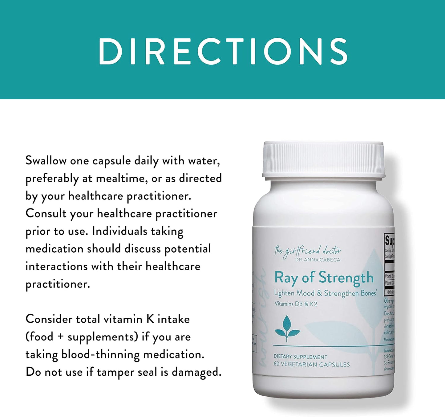 VIDAPURA Ray of Strength D3K2 - High-Potency Vitamin D3 5000 IU & K2 (MK-7) Supplement - 60 Soft gel capsules - görsel 4