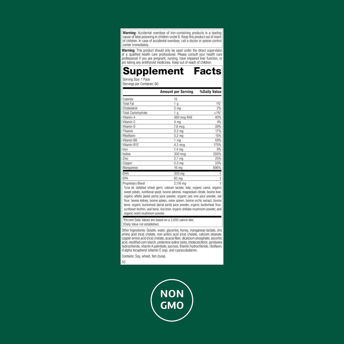 Standard Process General Health Pack - Daily Multivitamin & Mineral Supplement - 60 Packs - görsel 2