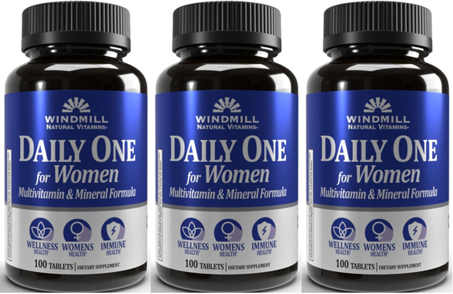 Windmill Health Formula Daily Vitamin Tablets for Women - 100 Tablets (Pack of 3) - görsel 1