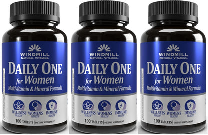Windmill Health Formula Daily Vitamin Tablets for Women - 100 Tablets (Pack of 3)