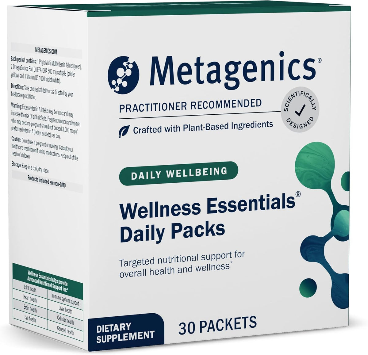 Metagenics Wellness Essentials Daily Packs - Multivitamin & Omega-3 Packets - görsel 1