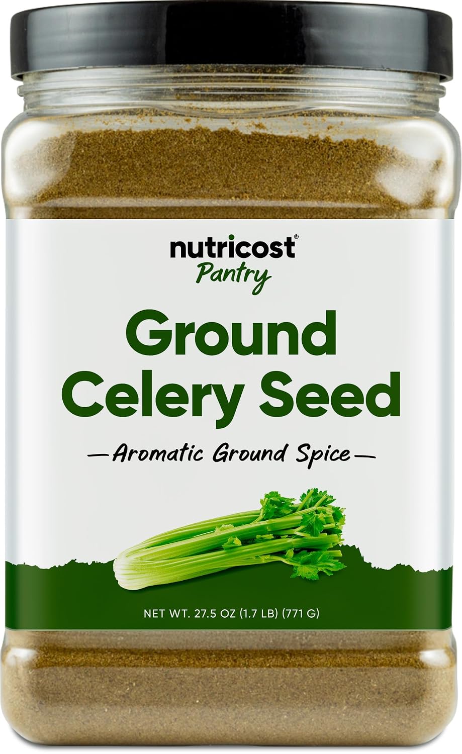 Nutricost Ground Celery Seed (771 g) – Aromatic Ground Spice for Pickling, Soups, Curries, Stews & More - görsel 1