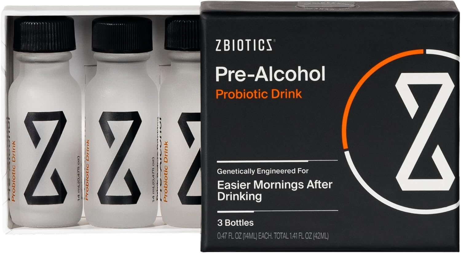ZBiotics — Feel Better After Drinking, Wake Up Refreshed, Science-Backed, Patented Probiotic for Easier Mornings, Travel-Friendly, 6-Pack of 15ml Bottles - görsel 10