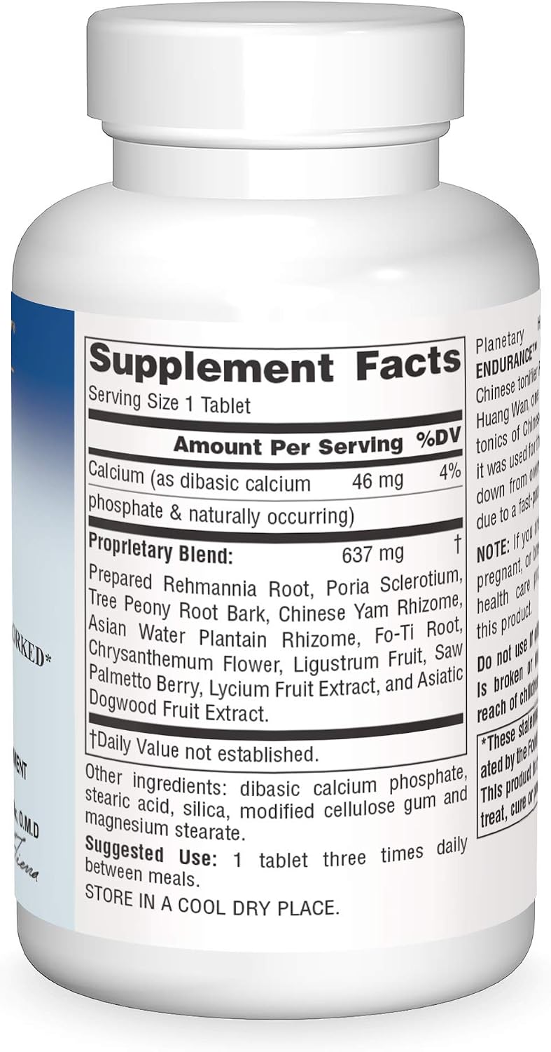 Planetary Herbals Rehmannia Endurance Tablets, 75 Tablets - görsel 3