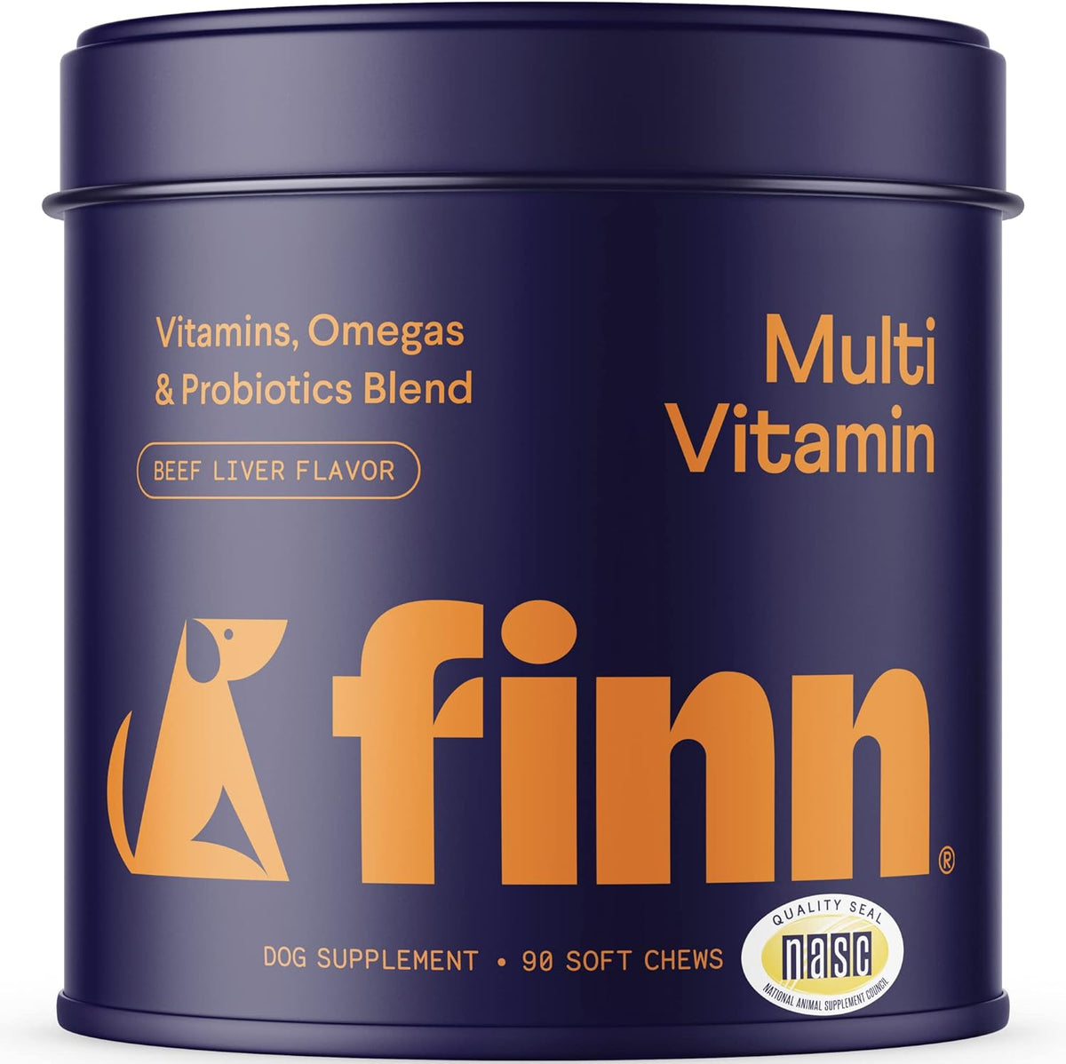 Finn All-in-1 Daily Multivitamin for Dogs - Probiotics, Omegas & Glucosamine - 90 Soft Chews - görsel 1