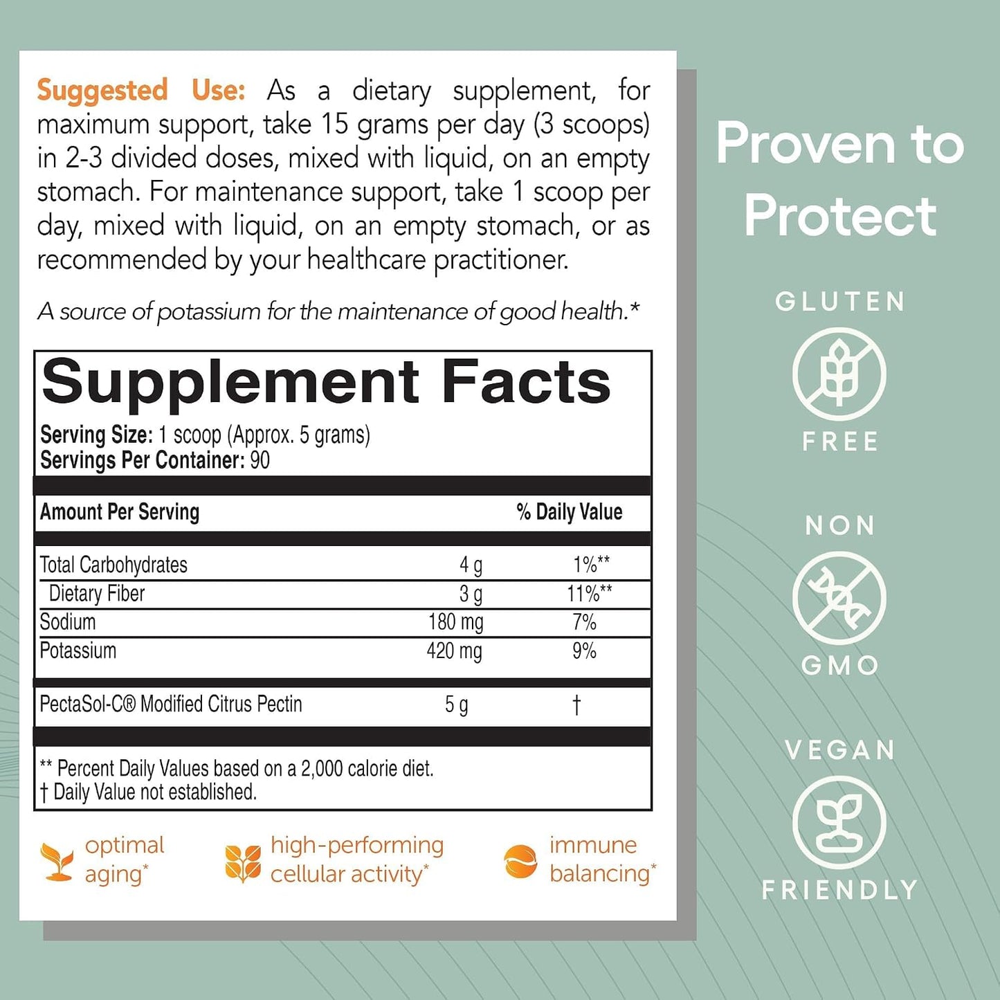 PectaSol Modified Citrus Pectin – 454g Powder – Total-Body Health Supplement - görsel 5
