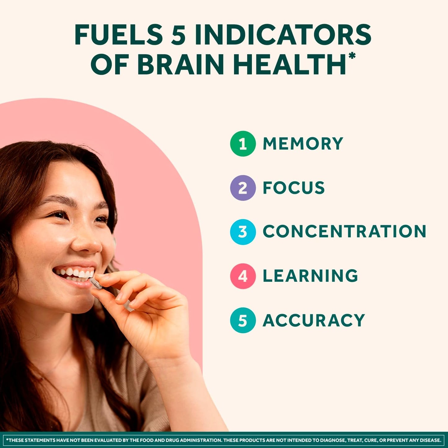 NEURIVA Original Brain Supplement for Memory and Focus, Clinically Tested Nootropics with Phosphatidylserine and Neurofactor, 30 Capsules - görsel 3