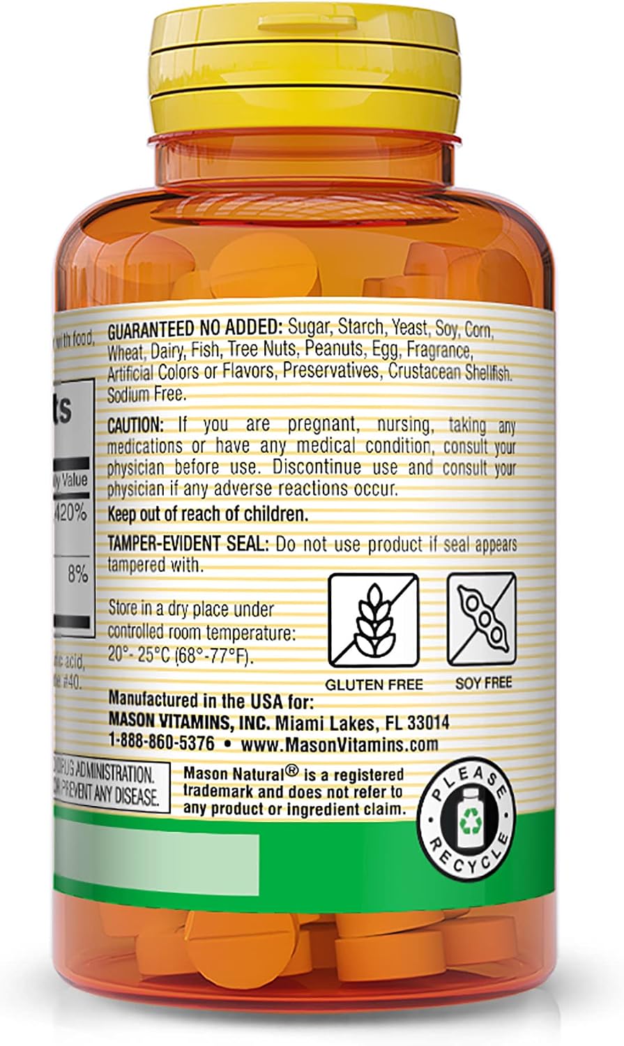 Mason Natural Vitamin B12 250mcg Tablets - görsel 3