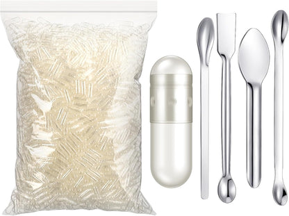 Timgle 2000 Count Empty Capsules with Lab Spoon Filling Kit