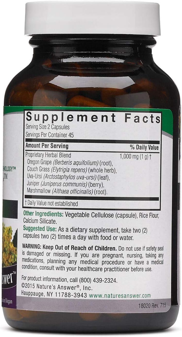Nature's Answer Bladdex, 90 Vegicaps – Blended Vitamin & Mineral Food Supplement - görsel 2