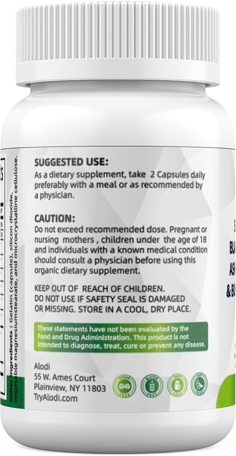 Super Sea Moss Blend - Advanced Formula with Ashwagandha KSM-66, Black Seed Oil, Burdock Root, Bladderwrack, Turmeric, Apple Cider Vinegar, Ayurveda - Lab Tested, Maximum Potency for Men and Women - görsel 3