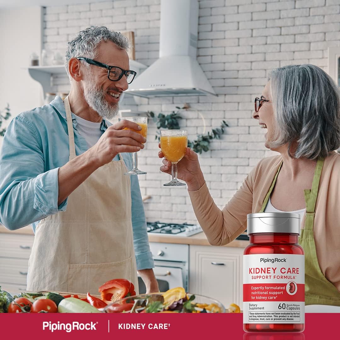 Piping Rock Kidney Support Supplement | 60 Capsules | Care & Restore Formula | for Men and Women | Non-GMO, Gluten-free - görsel 6