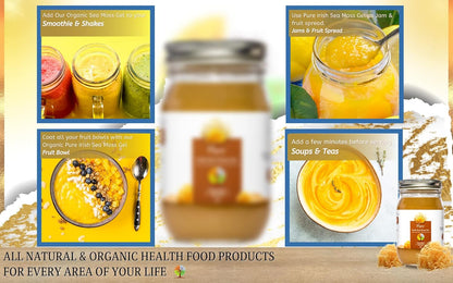 Organic Golden Sea Moss Gel – Daily Multivitamin – 454g