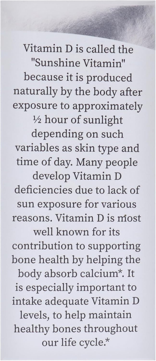 Nature's Answer Platinum Vitamin D3 4000 IU Liquid Drops, 15 ml - görsel 7