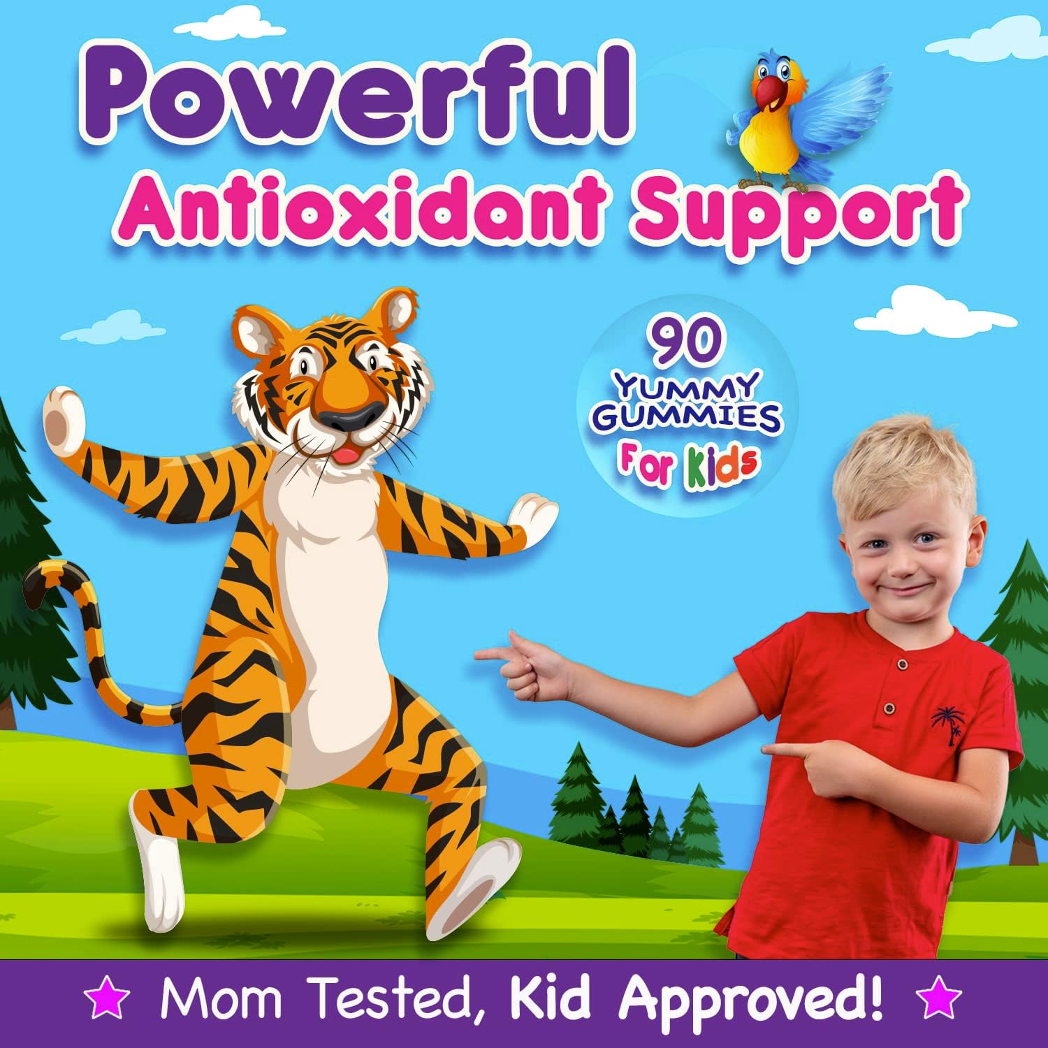 Infusions Super Fruit Gummies for Kids – Antioxidant Blend – 90 Count - görsel 5
