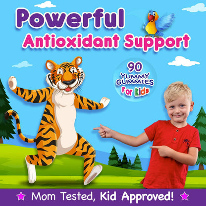 Infusions Super Fruit Gummies for Kids – Antioxidant Blend – 90 Count