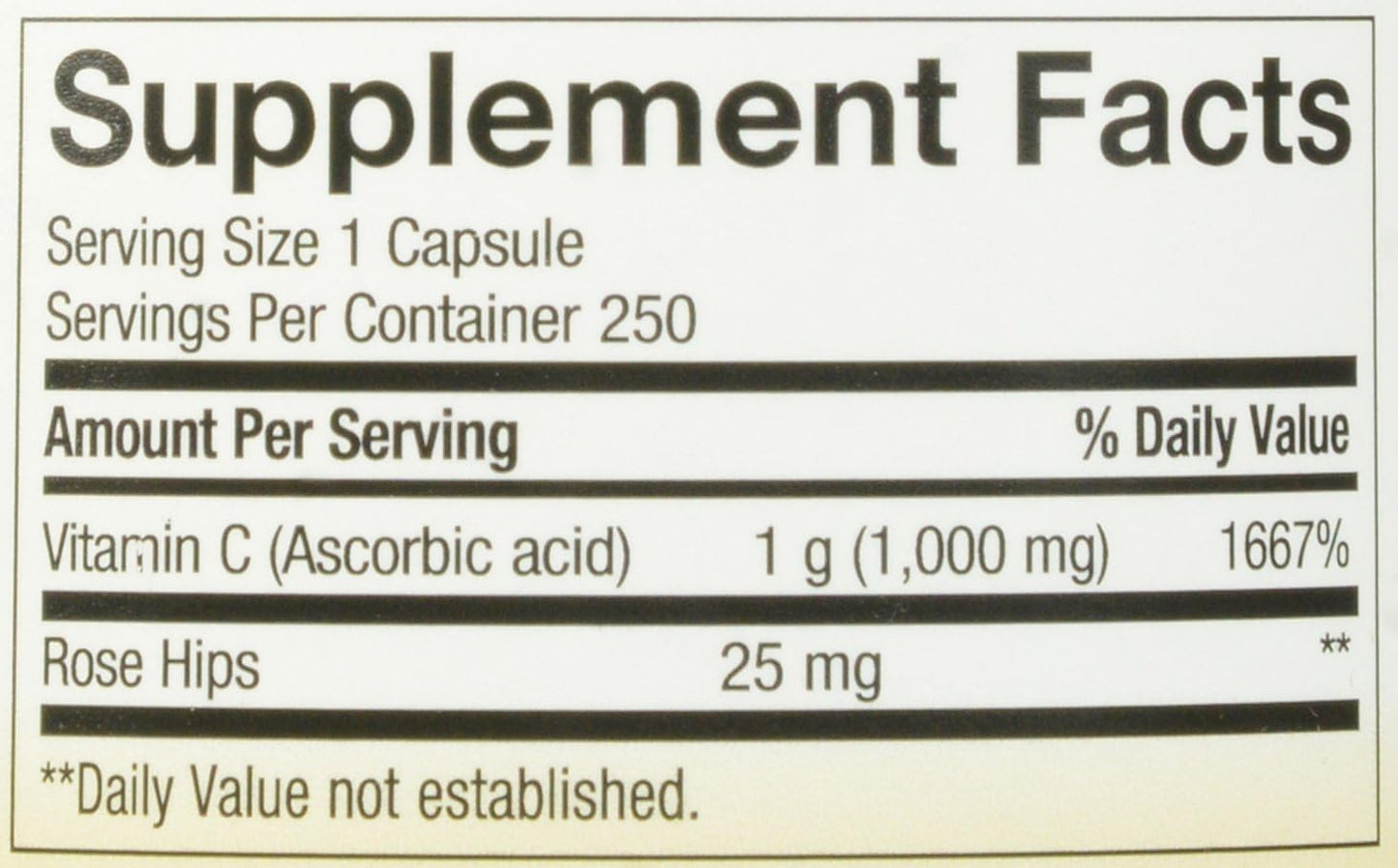 Nature's Way Vitamin C 1000 with Rose Hips, 250 Capsules - görsel 4