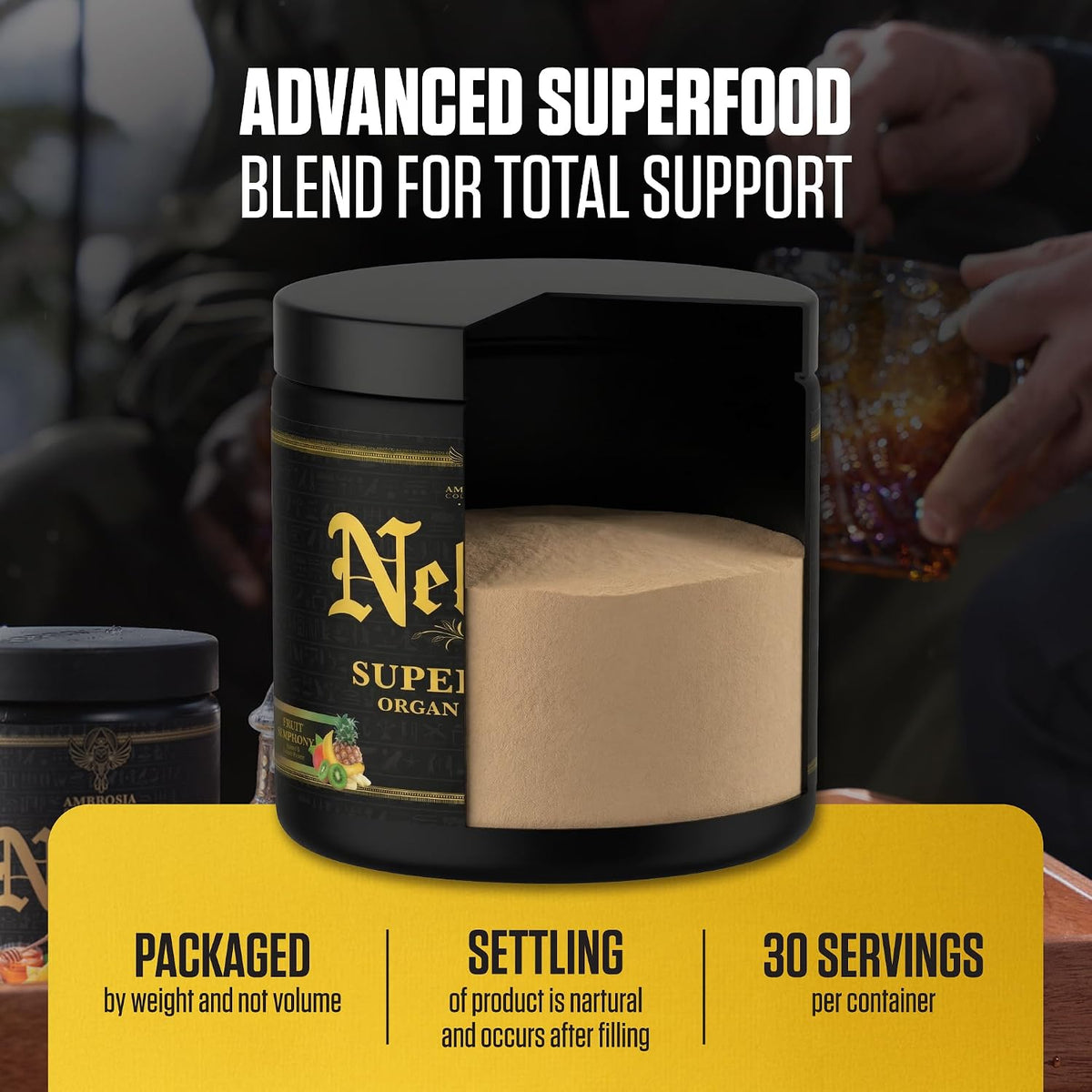 Ambrosia Superfood Organ & Cycle Support Powder – Apple Symphony, 30 Servings - görsel 6