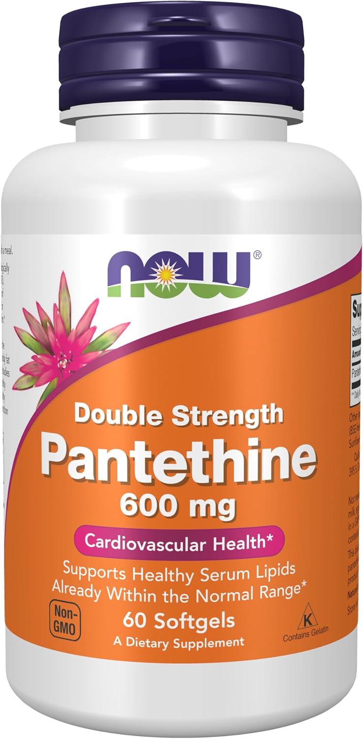 NOW Foods Pantethine 600 mg Double Strength Softgels - görsel 1