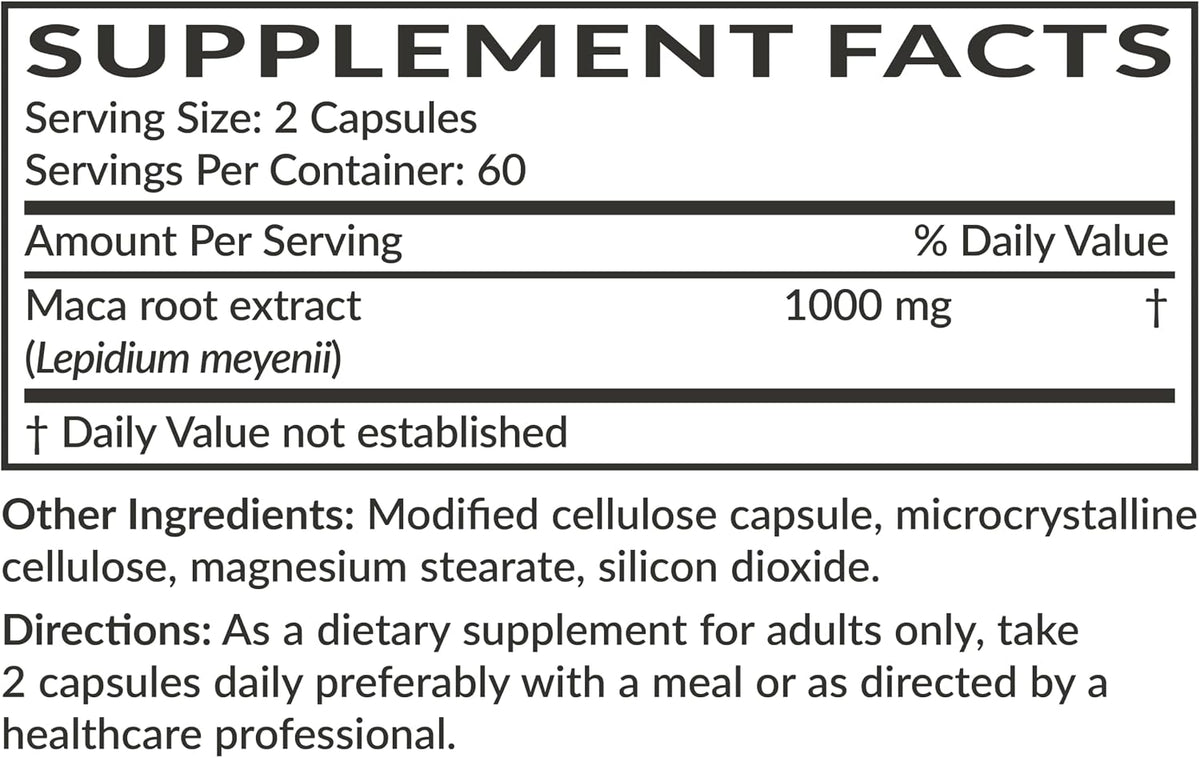 Futurebiotics Maca Root Extra Strength – Supports Energy, Stamina & Vitality, Non-GM, 120 Vegan Capsules - görsel 8