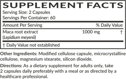 Futurebiotics Maca Root Extra Strength – Supports Energy, Stamina & Vitality, Non-GM, 120 Vegan Capsules