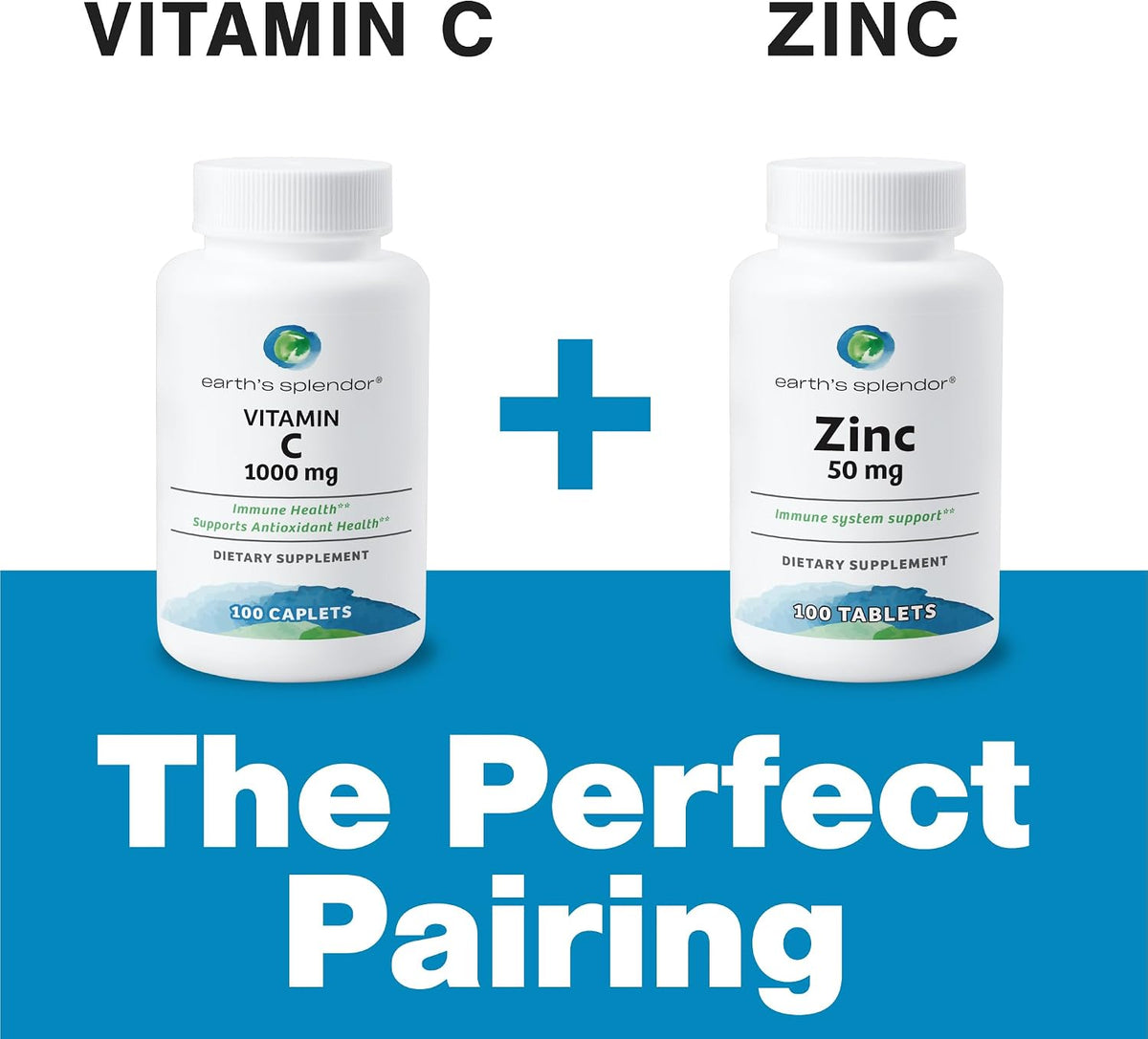 Earth's Splendor Vitamin C 1000 mg Supplement for Men & Women, Immune Support, Antioxidant Health - 2 Pack - görsel 5
