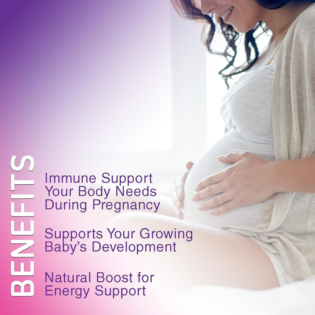 Prenatal Vitamins Gummies with Folic Acid and Choline - Nature's Nutrition, 60 Gummies - görsel 5