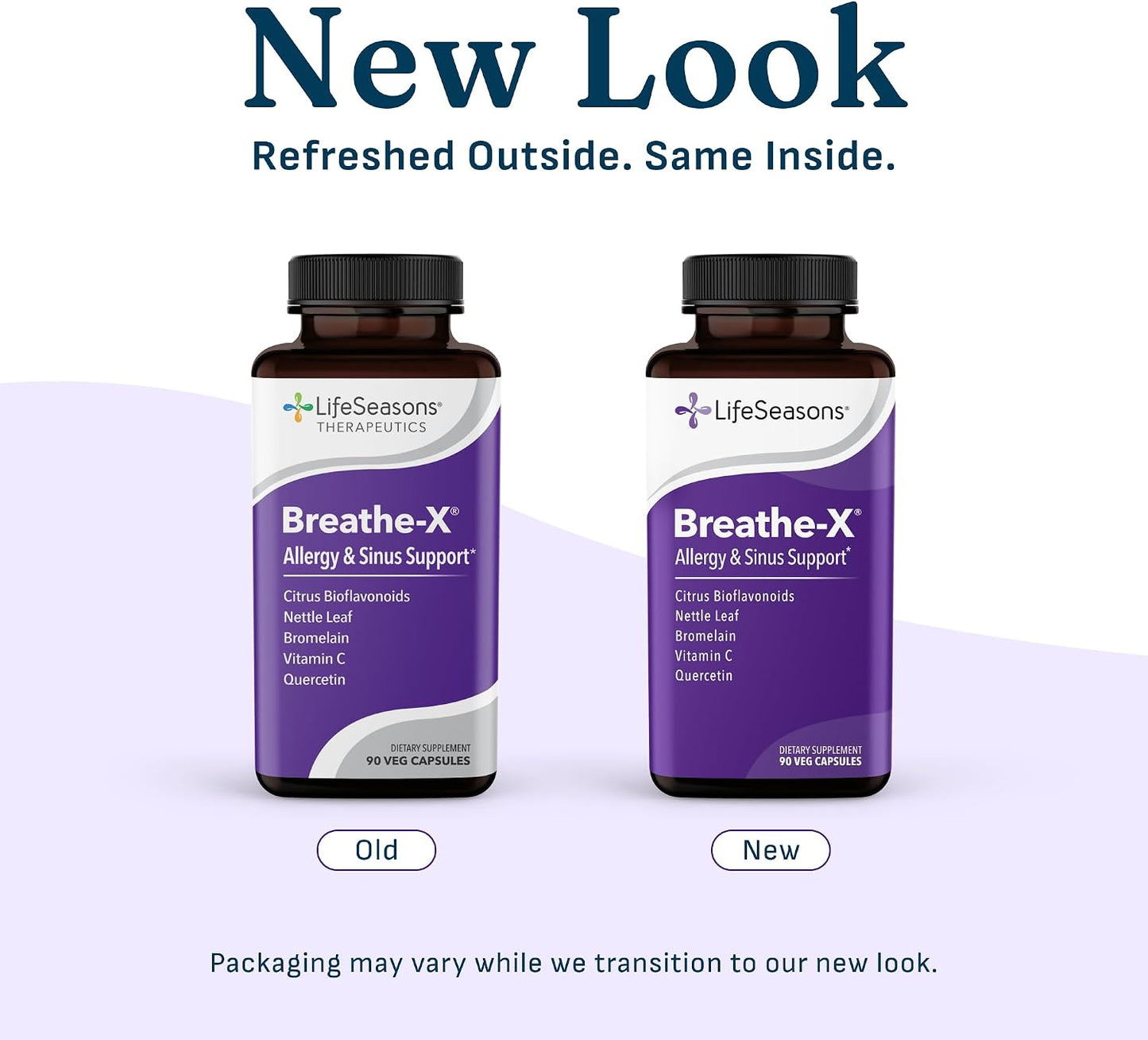 Breathe-X - Allergy & Sinus Relief Supplement - Supports Sinuses & Nasal Discomfort - Non-Drowsy & Fast-Acting - Quercetin, Bromelain, Citrus Bioflavonoids, Nettle Leaf & Vitamin C - 90 Capsules - görsel 6