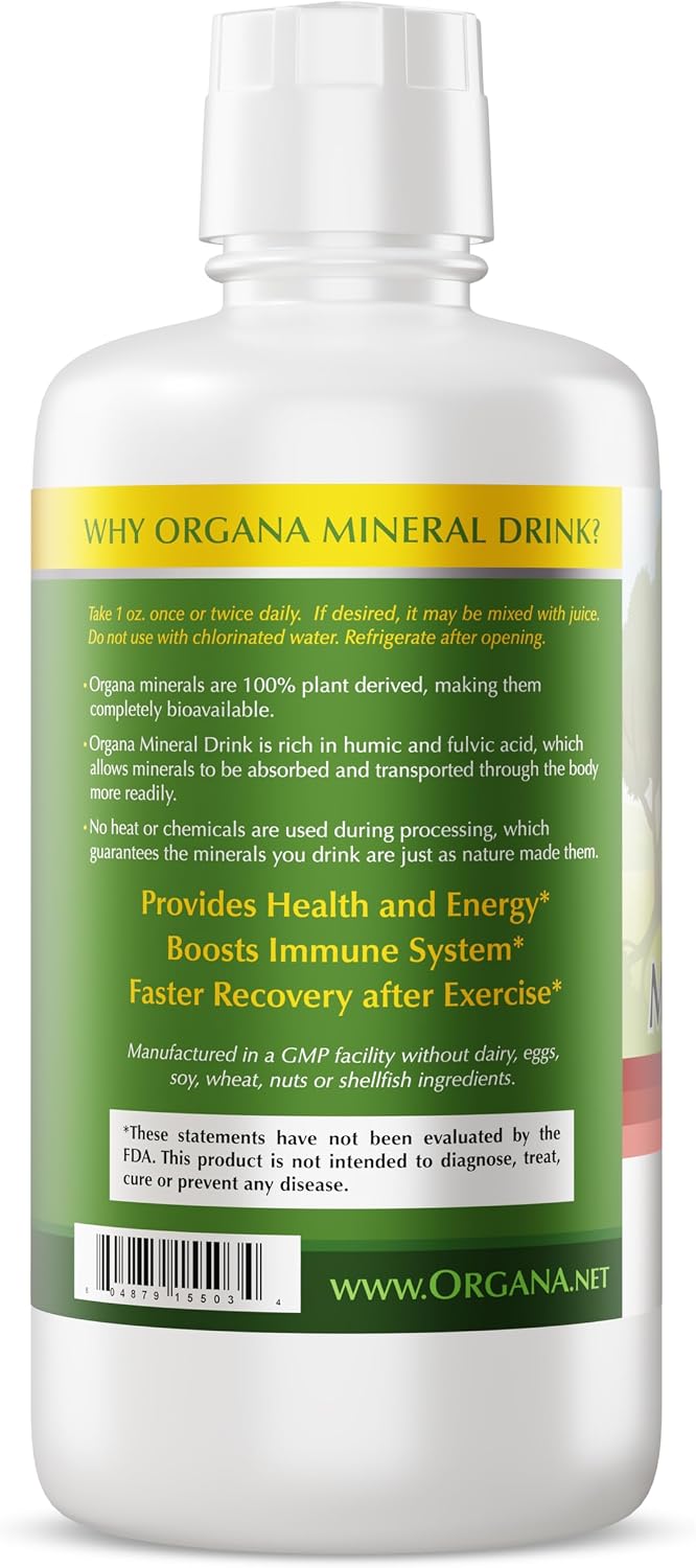 NutriNoche Organa Trace Minerals Liquid Colloidal Minerals Supplement, Plant Derived, 946 ml - görsel 5
