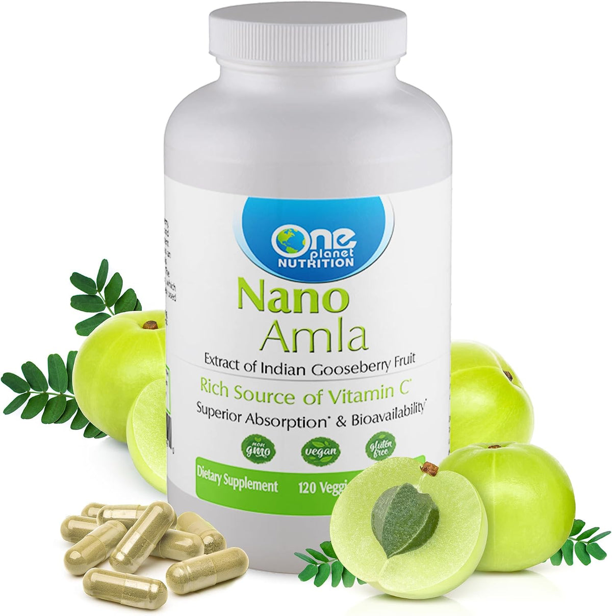 One Planet Nutrition Nano Amla Powder 227g (227 Servings) - High in Vitamin C, Excipient-Free, Vegan, Gluten-Free - görsel 7