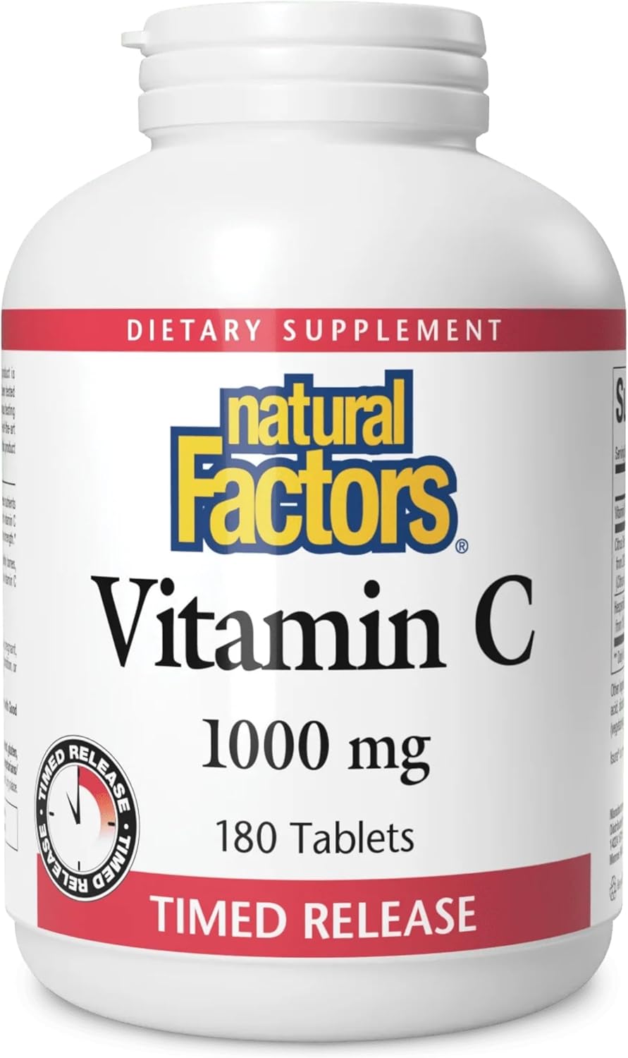 Natural Factors Vitamin C 1000mg Time Release – 90 Tablets - görsel 10