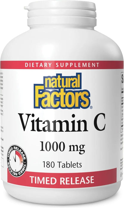 Natural Factors Vitamin C 1000mg Time Release – 90 Tablets
