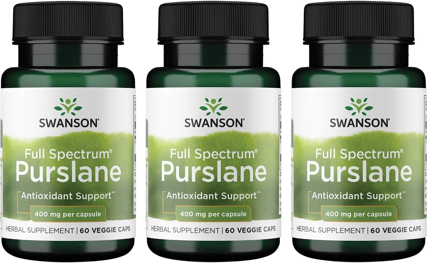 Swanson Full Spectrum Purslane 400 mg 60 Veg Capsules (2-Pack) - görsel 2
