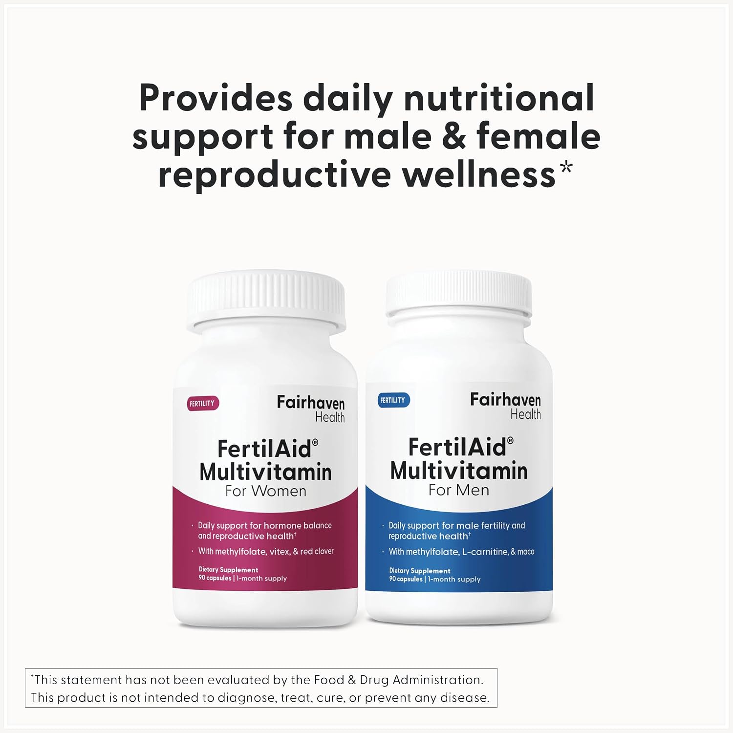 Fairhaven Health FertilAid for Men and Women Combo – Fertility Supplements for Him and Her - görsel 5