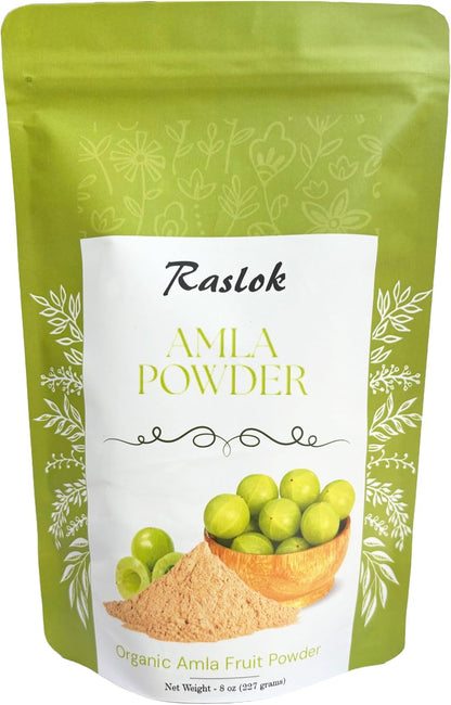 Raslok Amla Powder - Wild Amla Berries Powder, High in Vitamin C & Antioxidants (100g)