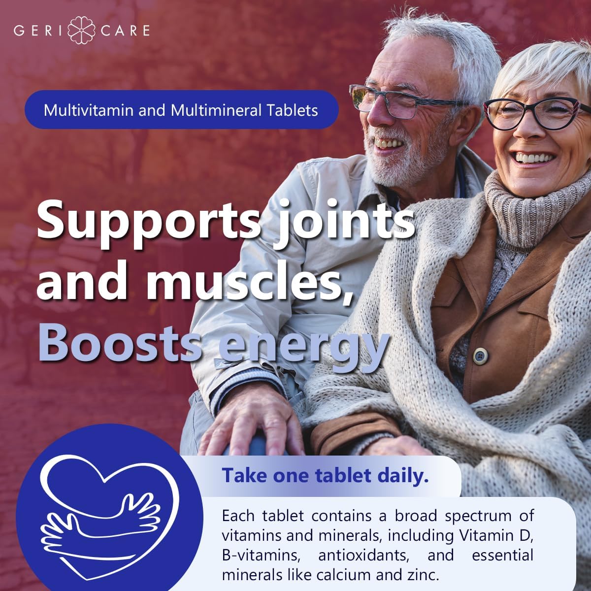 GeriCare Senior Tab 50+ Multivitamin and Minerals Tablets, 100 Tablets - görsel 6