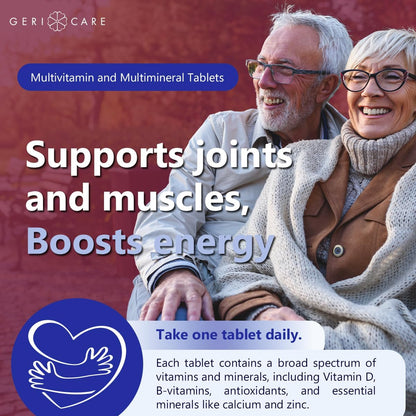 GeriCare Senior Tab 50+ Multivitamin and Minerals Tablets, 100 Tablets