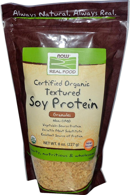 NOW Foods Organic Textured Soya Protein Granules - 8 oz