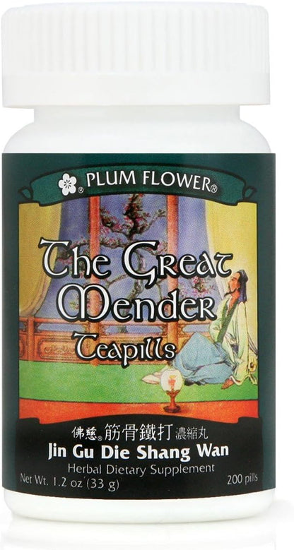 3-Pack of The Great Mender Teapills, Jin Gu Die Shang Wan, 3 x 200 Pills