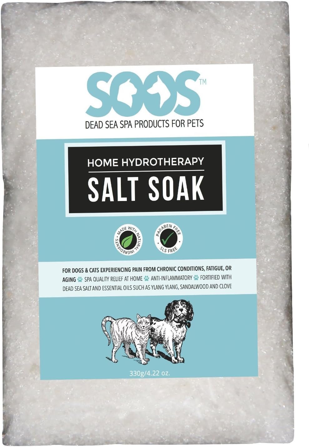 SOOS Dead Sea Mineral Salt Soak for Pets (400 g) - görsel 1