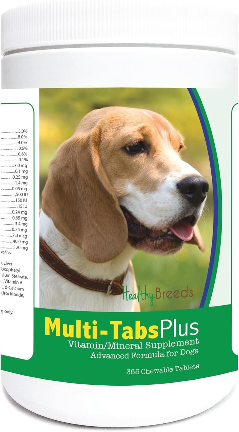 Healthy Breeds Beagle Multi-Tabs Plus Chewable Tablets 365 Count - görsel 1