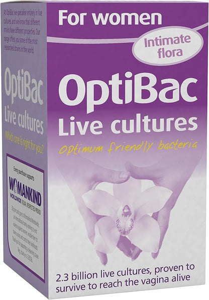 Optibac Probiotics For Women – Vaginal Probiotic with Lactobacillus rhamnosus GR-1 and Lactobacillus reuteri RC-14 (30 Capsules)