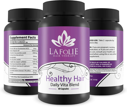 Hair Therapy - Daily Vita Blend with Biotin - 60 Capsules