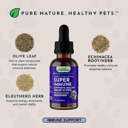 Animal Essentials Super Immune - Dog & Cat Immune Support Supplement (60 ml)